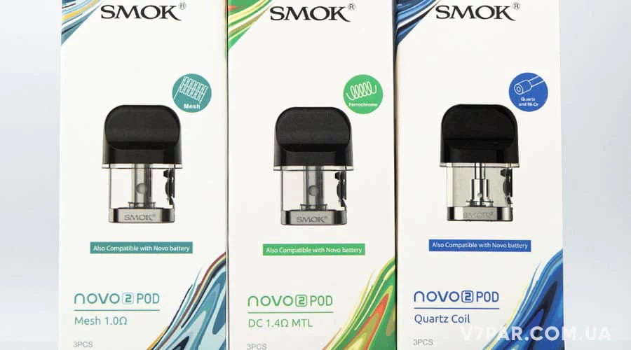 Змінний картридж SMOK Novo 2 Купити Змінний картридж SMOK Novo 2 - працює безвідмовно, стабільно та ефективно