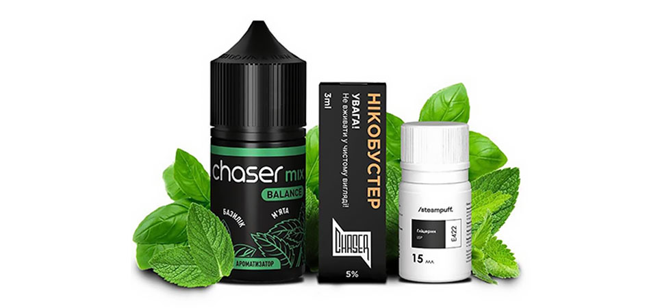 Рідина Chaser Mix 30 мл Базилік М’ята