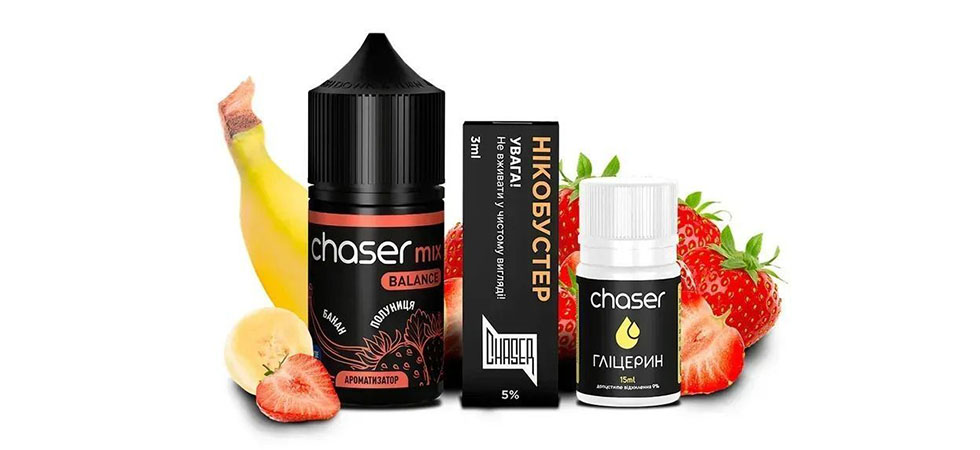 Рідина Chaser Mix 30 мл Полуниця Банан